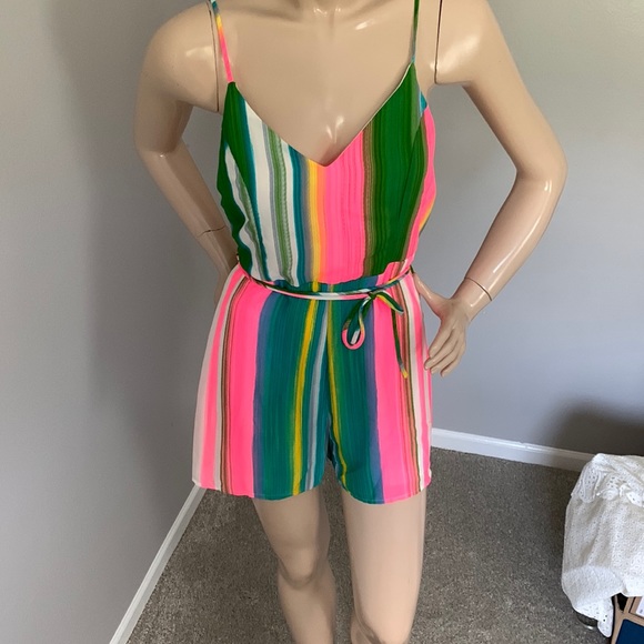 Blue Blush Romper - Picture 1 of 3